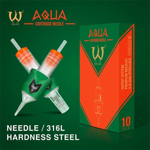 AVA AQUA Cartridge needles with Silcone cover 12 (0.35mm) RL